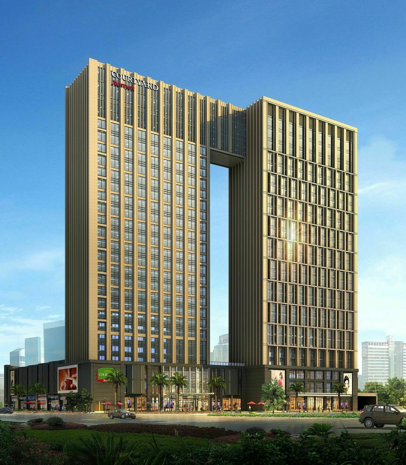 Отель Courtyard By Marriott Shunde Longjiang, Near Furniture Fair Экстерьер фото
